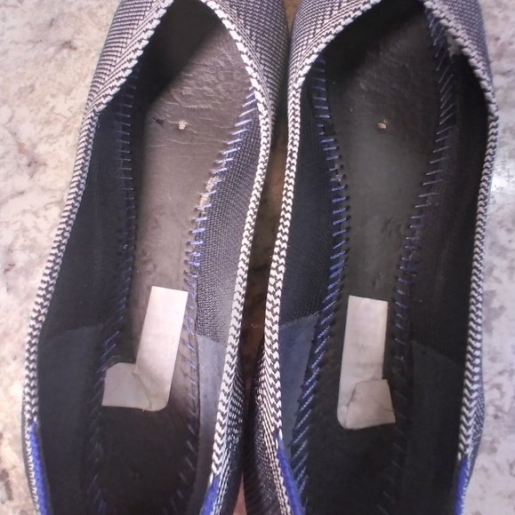 Rothy's Black and White Women's Flats size 9.5 career officewear business - Picture 8 of 8